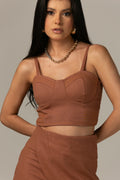 Lunna Top Brown