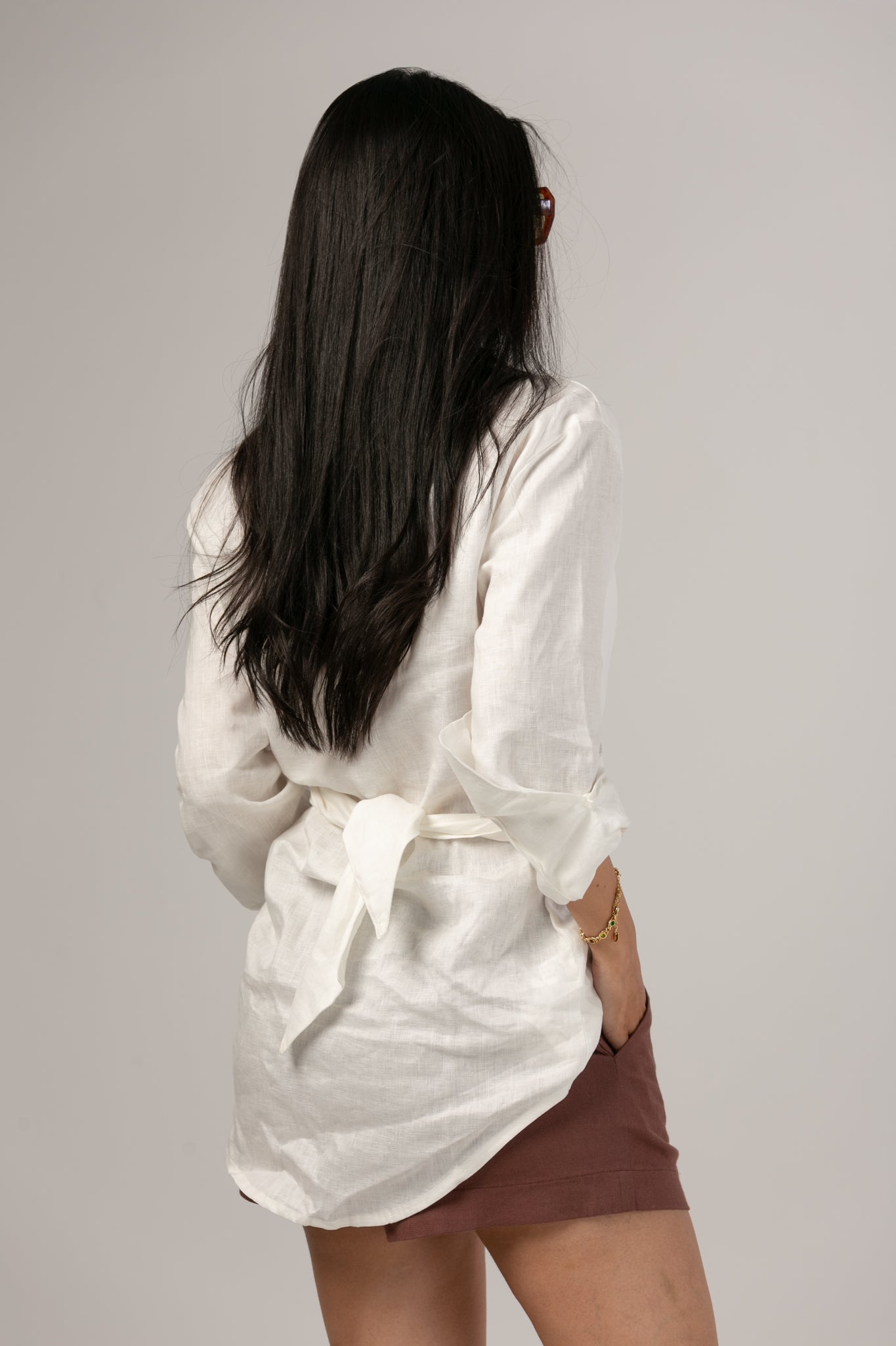 Off-white flared shirt