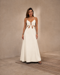 SANTORINI DRESS OFF WHITE